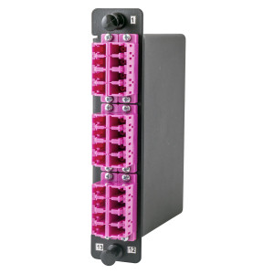 Hubbell OCLCQ50G4CVI LC Quad 50um OM4 Violet