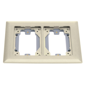 Hubbell 2-Gang Non-Metallic Carpet Flange Ivory - MFBRFI2