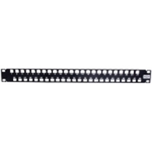 UDX Jack Panel  High-Density  Unloaded  1U  48 Port  Black