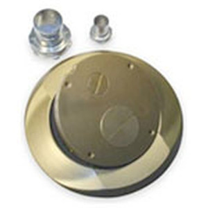 Hubbell SystemOne Sub-Plate Furniture Feed Carpet Cover/Flange Brass