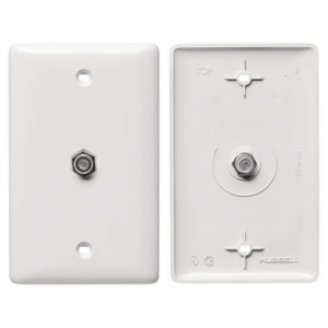 Hubbell NS751W F-Type Coupler