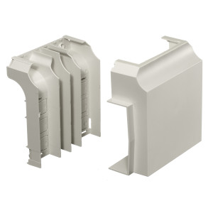 Hubbell BaseTrak (PB3) Tee Base & Cover Office White - PB3TC