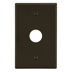 Hubbell P737 1-Gang Wallplate - Brown