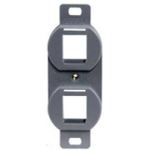 Outlet Frame  Duplex 106  2 Port  Gray