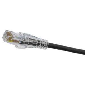 Hubbell HCL6ABK01 Cat6A Riser Patch Cord – 1 ft – Black