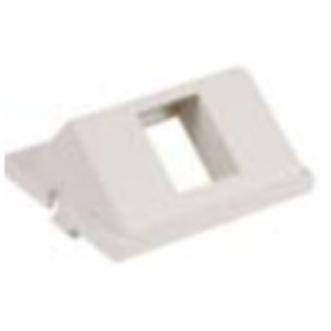 AV Unloaded Module  Keystone  1 Port  Angled  1.5 Unit  Office White