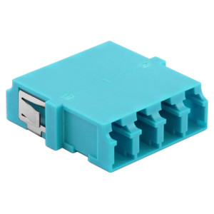 Hubbell LC Quad Snap-Fit Aqua 6-Pack - FANLCQSC6AQ