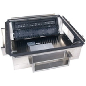 ZoBox Access Floor Box  8U  7in. H x 22in. W x 22in. D  192 Port Max