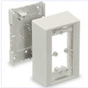 PremiseTrak/LanTrak (PP1/PL1) Station Box  Standard  1 Gang  Office White