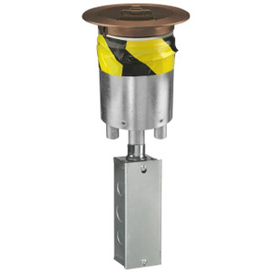 Hubbell S1R4PTQUADBRZ Quad Through Floor Fitting - Bronze Cover
