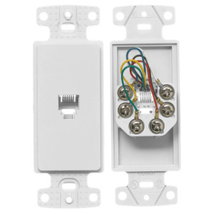 Hubbell NS771W Voice/Data Jack - Screw Terminations
