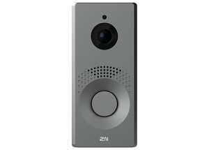 Axis 02933-001 One-Button Full-HD Intercom front view with display screen