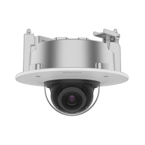 Hanwha PND-A9081RF infrared lens close-up for 4K surveillance clarity