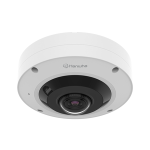 Hanwha XNF-9013RV/KEX 12MP fisheye network camera with wide-angle lens for surveillance