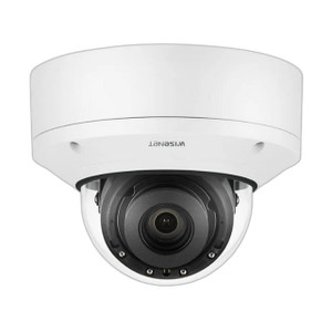 Hanwha XND-8082RV 6MP IR indoor dome security camera with night vision surveillance
