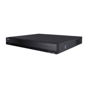 Hanwha HRX-435-2TB DVR recorder rear connections and port layout detail