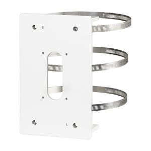 i-PRO WV-QPL500S-W white pole mount bracket for surveillance cameras front view