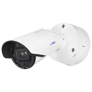 i-PRO WV-X15701-Z3L 4K outdoor IR bullet camera with 30x zoom lens mounted on wall