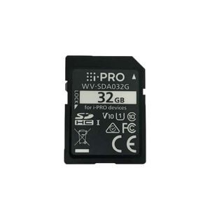 32GB microSDHC surveillance memory card by i-PRO model WV-SDB032G close-up view