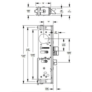 HES 4300-20-201-628 Aluminum Latch Door Assembly