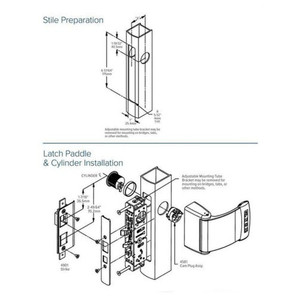 HES 4300-30-101-313 HES 4300-30-101-313 Aluminum Door Latch