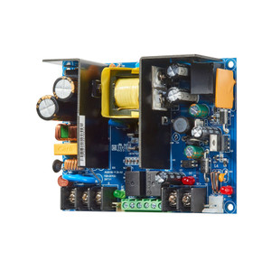 HES AQD2-8C1 power supply unit showing terminal connections and voltage selector