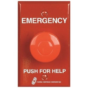 HES PBM-1-4-LUC Red Plate Momentary Push Button