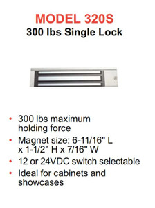 HES 320S 300 Pound Single Magnetic Lock