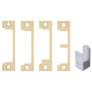 HES 1DB-605 Bright Brass Faceplate Kit