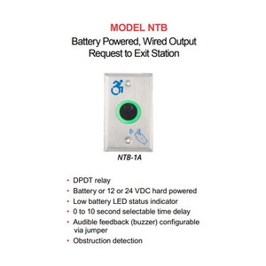 HES NTB-1 No Touch Exit Switch
