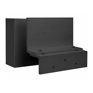 HES Z-MM15BK black Z-bracket wall mount for security cameras and access control systems