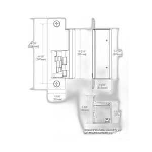 HES AM3370DURO 3-Piece Z Bracket 600 Duronic
