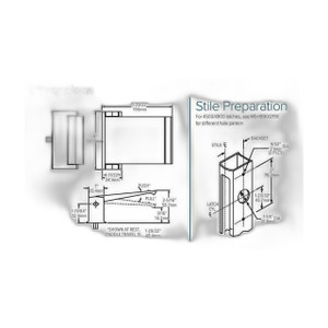 HES 4590-04-00-628 Dead Latch Push Paddle