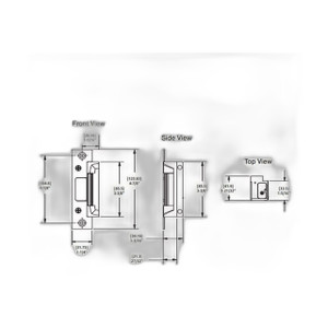 HES FP:N-2-630 Satin Stainless Steel Faceplate