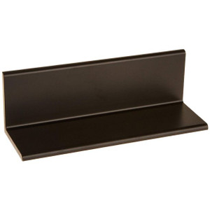 HES HEB-2BK-MM15 header extension bracket 2 inch black mounting hardware front view