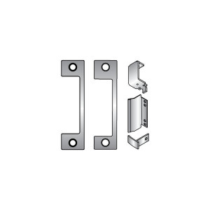 1DB-630 HES satin finish strike plate accessory kit component