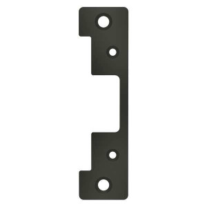 HES 501A-613E bronze electric strike faceplate for commercial security door access control