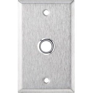 HES RP-100302 stainless steel strike plate close-up detail view