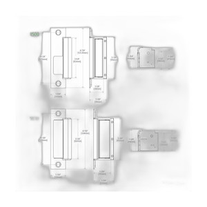 HES RP-100P/O Stainless Steel Mounting Plate 5/8 Inch