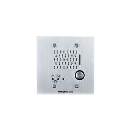 HES SS-2G two gang wall plate stainless steel finish detail view