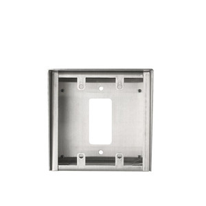 HES SS-2G Stainless Steel Two Gang Blank Wall Plate
