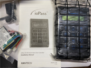 SA-550 stand-alone access control device rear connections and wiring terminals