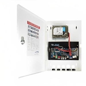 Speco H24WHRLN16TB Hybrid DVR/NVR Security Recorder Front Panel and Connections Detail