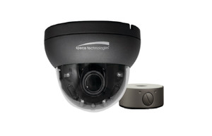 Speco H4FD2M dome camera with motorized pan-tilt-zoom lens detail