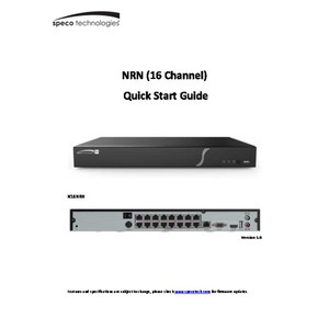 Speco Technologies N16NRX2TB 16 Channel Facial Recognition Record