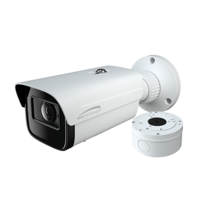 Speco O4VD2M 2.8-12mm varifocal lens and mounting hardware closeup