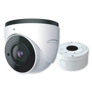 Speco O4VT1MN turret security cam showing mount and lens detail