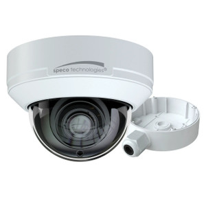 O8B9M Speco Technologies 8MP H.265 outdoor surveillance camera close-up of lens and housing