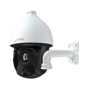 Speco O8P32X 32x optical zoom PTZ security camera front view and lens detail