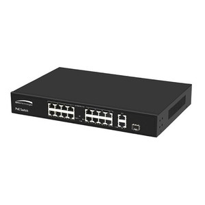 Speco Technologies Speco P16S182 16-Port Megabit PoE Switch (image 3)